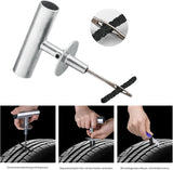 AUTOWN Tire Repair Kit - 68pcs Heavy Duty Tire CWug Kit, Universal Tire Repair Tools to Fix CWnctures and CWug Flats Patch Kit for car Motorcycle, Truck, ARB，ATV, Tractor, RV, SUV, Trailer