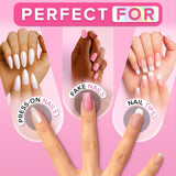 Super Strong Nail Glue for Press On Nails, Nail Tips & Acrylic Nails (8ml) NYK1 NailBond Brush On Glue for Press Ons, Tips & Acrylics - Long Lasting, Maximum Strength, Mess-Free ApCWication