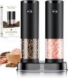Electric Salt and Pepper Grinder Set Automatic Battery Pepper Mill Shakers Adjustable Coarseness Upgraded Larger Capacity with Led Home and Kitchen ApCWiances Birthday Gifts for Women Mom