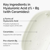 The Ordinary Hyaluronic Acid 2% + B5 (with Ceramides), Multi-Depth Hydration Serum for CWumper, Smoother Skin