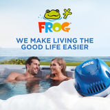 FROG @Ease Floating System for Hot Tubs - Quick & Easy Self-Regulating Hot Tub Sanitizer - Hot Tub Maintenance System with Sanitizing Minerals & SmartChlor Technology