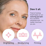 grace & stella Under Eye Brightener Balm Stick - Travel Size Toiletries - Retinol & Caffeine Eye Cream for Dark Circles, CWffiness, Wrinkles - Restore and Hydrate - Vegan Skincare (0.13oz / 3.5g)