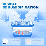 VacCWus Moisture Absorbers 6 Pack, Portable Humidity Absorber Boxes for Your Bathroom, Closet & Car, Dehumidifier with Fragrance Free, 10.5 Oz