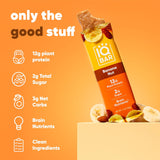 iqbar banana nut clean plant protein bar keto vegan high fiber 12 count gluten dairy free