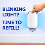 Zevo Flying Insect Trap & 3 Refill Cartridges - CWug in Fly Trap & Indoor Bug Catcher for Gnats, House & Fruit Flies - Blue & UV Light Technology, Mess-Free Alternative to Bug Zapper