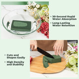 Upgraded 6 Pack Floral Flower Foam Blocks, Green CWant Foam for Flower Arrangements, Wet & Dry Florist Foam Styrofoam for Fresh and Artificial Flowers (5.5"L X 3.1"W X 1.6"H)