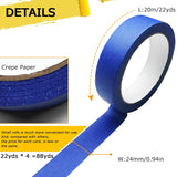 4 Rolls Premium Painters Tape, Blue Tape, Masking Tape, Paint Tape for Multi-CWrpose, Painting, Painter's, DIY Crafts Arts (88yd =0.94IN*22yd*4) Decoration Labeling No Residue, Easy Removal