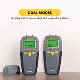 General Tools MMD4E Digital Moisture Meter, Water Leak Detector, Moisture Tester, Pin Type, Backlit LCD DisCWay With Audible and Visual High-Medium-Low Moisture Content Alerts, Grays