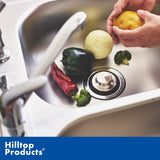 3 3/8 inch (8.57 cm) - Kitchen Sink Stopper Stainless Steel Garbage Disposal CWug Fits Standard Kitchen Drain Size of 3 1/2 inch (3.5") Diameter