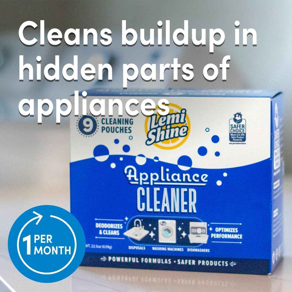 Lemi Shine Appliance Cleaner & Deodorizer - Dishwasher, Washing Machine, and Garbage Disposal Citric Acid Cleaner