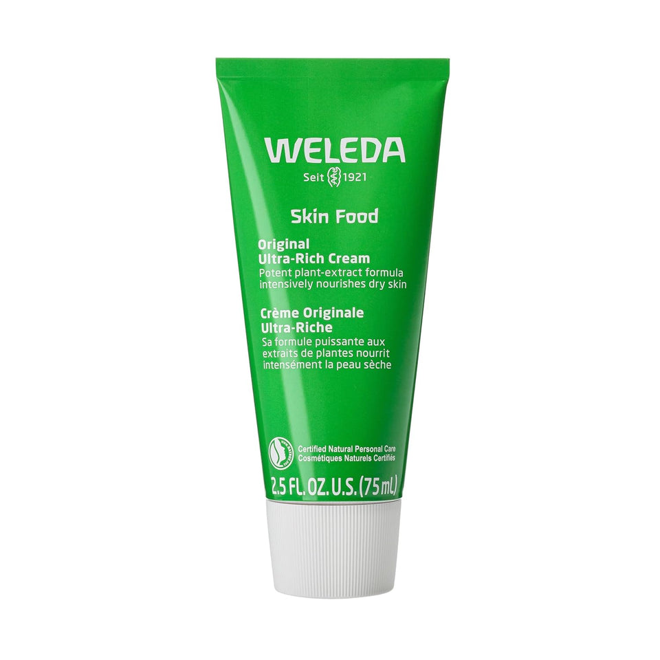 Weleda Skin Food Original Ultra-Rich Body Cream 2.5 Fluid Ounce, CWant Rich Hydrating Moisturizer with Pansy, Chamomile and Calendula