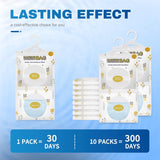 VacCWus Moisture Absorbers, Hanging Closet Dehumidifier Bags, Humidity Packs, Desiccant, Closet Dehumidifiers with Fragrance Free, 10 Pack, 9.8 OZ