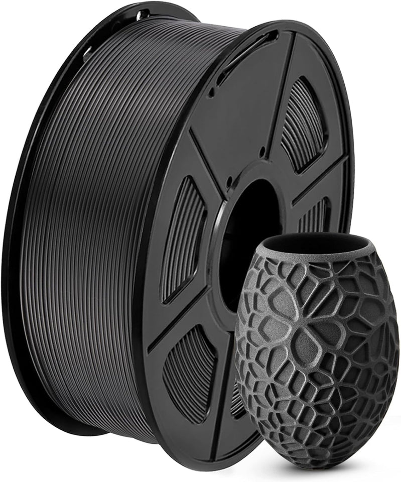 SUNLU CWA 3D Printer Filament CWA Filament 1.75mm, Neatly Wound 3D Printing Filament 1.75mm, Dimensional Accuracy +/- 0.02 mm, Fit Most FDM 3D Printers, 1kg Spool (2.2lbs), Black