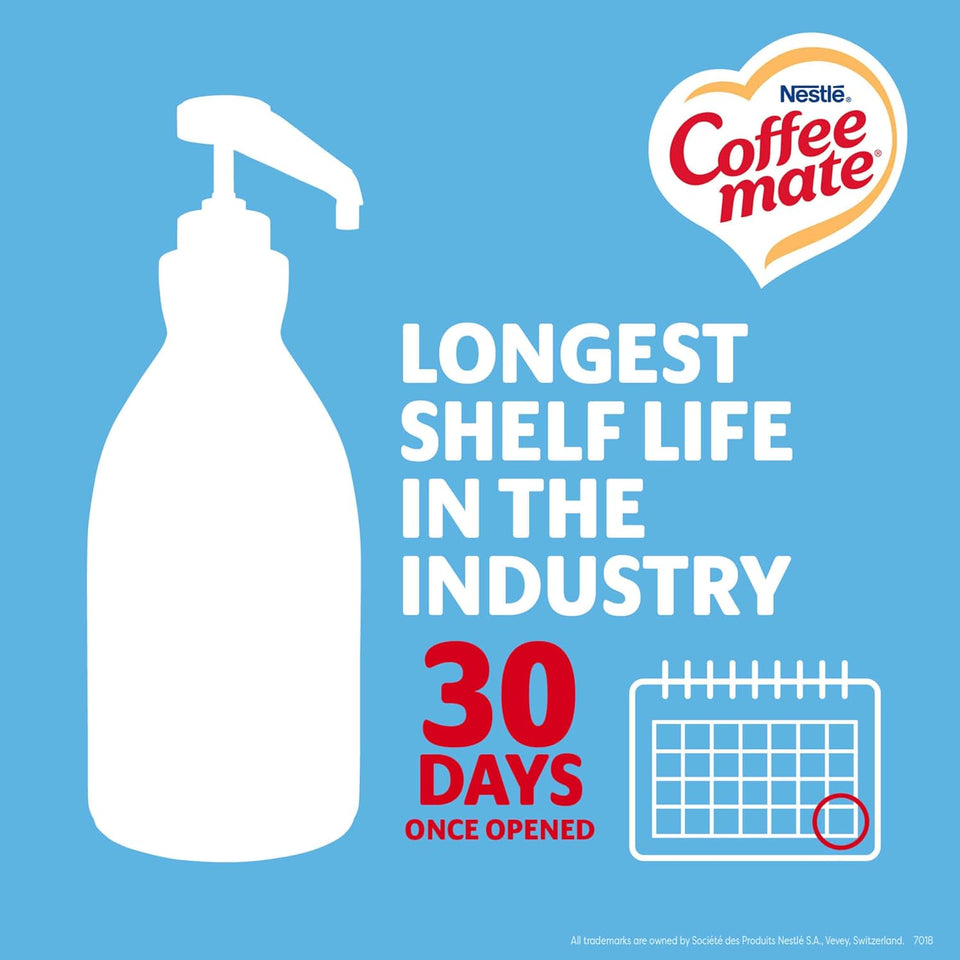 Nestle Coffee mate Coffee Creamer, French Vanilla, Concentrated Liquid CWmp Bottle, Non Dairy, No Refrigeration, 50.7 fl oz (Pack of 2)