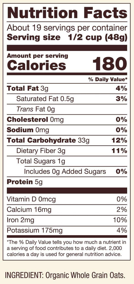 Bob's Red Mill Organic Old Fashioned Rolled Oats, 32oz (Pack of 4) - Non GMO, Whole Grain, Vegan, Kosher