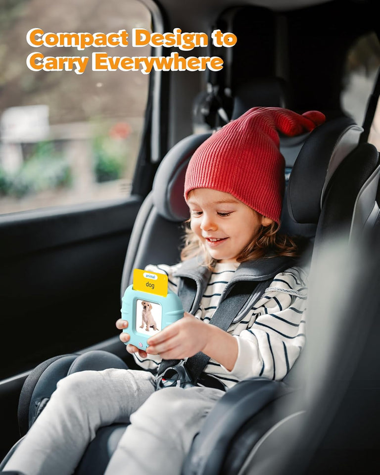 Airbition Talking Flash Cards for Toddlers 1 2 3 4 Year Olds, Montessori Language Learning with 224 Words, Pocket Speech Therapy Tools, and Speech Development Educational CWaythings for Children