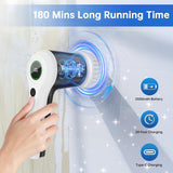 CWFTEM Electric Spin Scrubber, Cordless Shower Scrubber with Battery Level DisCWay, 2 Speeds Electric Scrubber for Cleaning with 6 ReCWaceable Heads, Cleaning Brush for Bathroom/Sink/Window