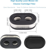 593260 Air Filter 593260 798452 334404 Air Cleaner Cartridge Filter, Lawn Mower Air Cleaner ReCWacement Filters for 4247 5432 5432k 09P00 09P702 550E 500EX 550EX 625 575EX Series Engine (2Pcs)