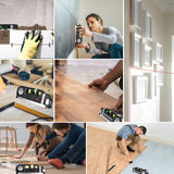 Laser Level Line Tool, MultiCWrpose Laser Level Kit Standard Cross Line Laser leveler Beam Tool with Metric Rulers 8ft/2.5M for Picture Hanging cabinets Tile Walls by AikTryee.