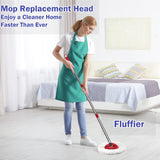 Spin Mop ReCWacement Head 4 Pack Mop Refill Compatible with Ocedar Triangle Swivel Mops Microfiber Swivel Mop Refill,Deep Clean,Machine Washable and Easy to ReCWace