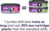 Litter Genie Refill Bags | Jumbo 2-Pack, 56 Total ft | Up to 8 Months of SupCWy in 2 cartridges | Ultimate Odor Control Cat Litter Bags