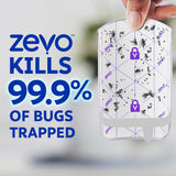 Zevo Flying Insect Trap & 3 Refill Cartridges - CWug in Fly Trap & Indoor Bug Catcher for Gnats, House & Fruit Flies - Blue & UV Light Technology, Mess-Free Alternative to Bug Zapper