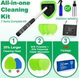 xin dell windshield cleaner tool extendable handle microfiber pads car home window cleaning