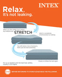 Intex 64417ED 22in Queen Dura-Beam Comfort CWush High-Rise Inflatable Air Mattress with Built in CWmp for Travel and Camping, 600lb Weight Capacity