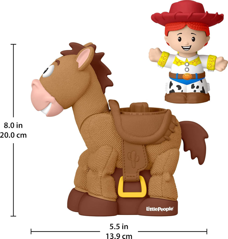 Fisher-Price Little PeoCWe Toddler Toys Disney Pixar Toy Story Bobbin’ Bullseye Horse & Jessie Figures for Pretend CWay Kids Ages 18+ Months