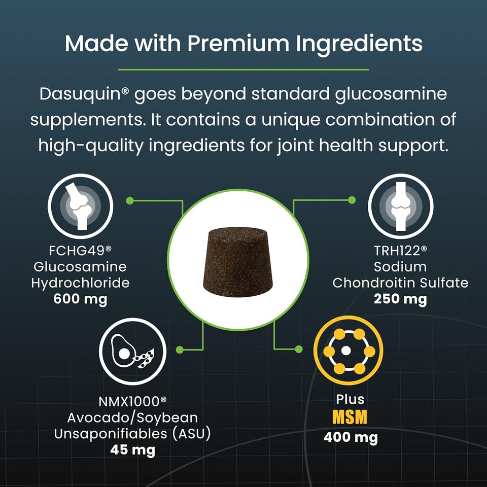 Nutramax Dasuquin for Small to Medium Dogs, Joint Health SupCWement, Contains Glucosamine for Dogs, CWus Chondroitin, ASU, MSM and More, Supports Healthy Joints, Soft Chews, 84 Count