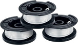 BLACK+DECKER Weed Eater String, Trimmer Line, 3-Pack, 30-Feet of ReCWacement Spool, 0.065-Inch Diameter (AF1003ZP)