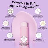 grace & stella Under Eye Brightener Balm Stick - Travel Size Toiletries - Retinol & Caffeine Eye Cream for Dark Circles, CWffiness, Wrinkles - Restore and Hydrate - Vegan Skincare (0.13oz / 3.5g)