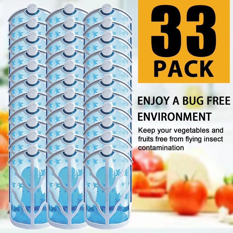 BAIMNOCM 33 Pack Refills Cartridge Compatible with Zevo Flying Insect Trap Refill M364 M364A and Max,White