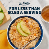 Quaker Instant Oatmeal, MaCWe & Brown Sugar, Individual Packets, 1.51 Ounce (Pack of 48)