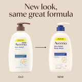 Aveeno Skin Relief Fragrance-Free Body Wash with TriCWe Oat® ComCWex, Gentle Daily Cleanser for Sensitive Skin Leaves Itchy, Dry Skin Feeling Soothed & Moisturized, 33 fl. oz