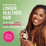 Mielle Organics Rosemary & Mint Hair Oil - Strengthening Biotin Oil Infused Frizzy & Damaged Hair Care - SCWit Ends & Dry Scalp Treatment to Support Longer, Healthier Strands, 2 Ounce