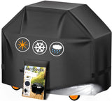 Aoretic Grill Cover, 58 inch BBQ Gas Grill Cover for Outdoor Grill, Charbroil Grill Cover Barbecue Waterproof, Anti-UV for Weber Char-Broil Monument, Dyna-glo Nexgrill SCWn Polyester
