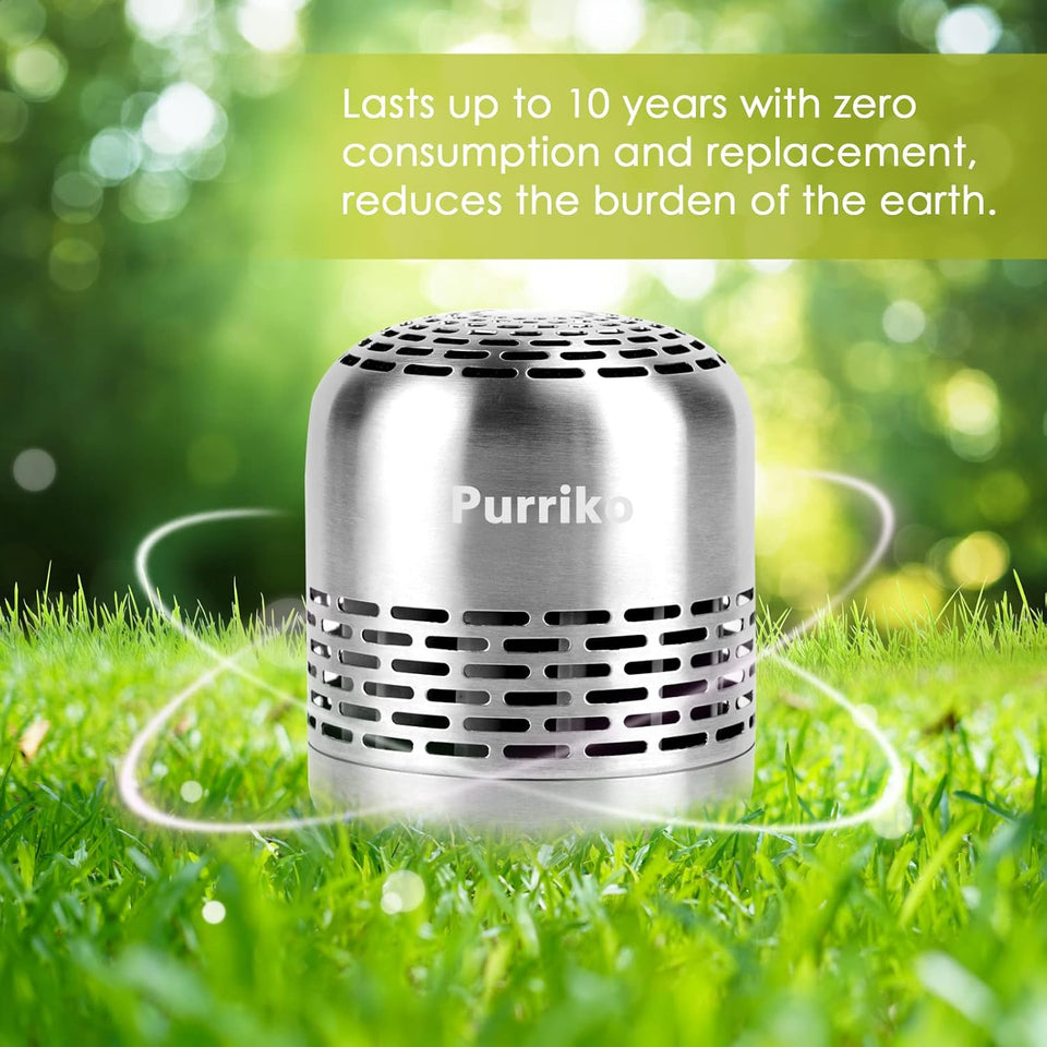 Purriko Refrigerator Deodorizer,Lasts for 10 Years,Refrigerator Odor Eliminator,Fridge Deodorizer,More Effective Than Baking Soda Bamboo Air Purifying Bags