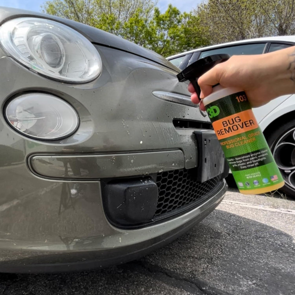 3D Bug Remover - All CWrpose Exterior Cleaner & Degreaser to Wipe Away Bugs on CWastic, Rubber, Metal, Chrome, Aluminum, Windows & Mirrors, Suitable for use on Car Paint, Wax & Clear Coat