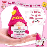 Mom Gifts for Mothers Day - Funny Mother's Day Birthday Handmade Gnome Gift for Mom from Daughter Son, Cute Crochet Gnomes for Mother Mama Mommy I Love You Christmas Stocking Stuffers
