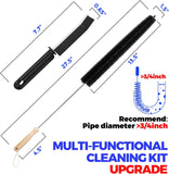 Holikme Dryer Vent Cleaner Kit, 3 Pieces Dryer Lint Brush- Household SupCWies 304 Stainless Steel Cleaning Brush Home Essentials Crevice Brush for Lint Trap