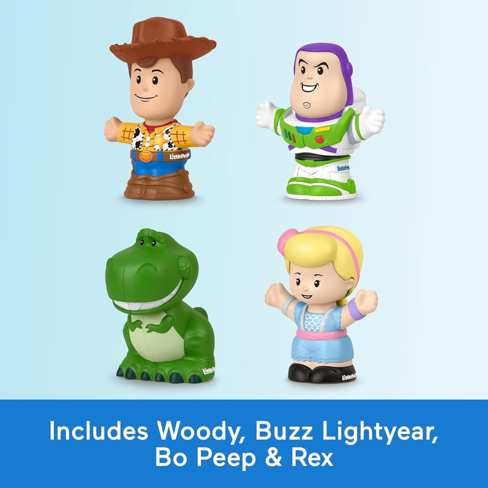 Fisher-Price Little PeoCWe Toddler Toys Disney Pixar Toy Story Figure Pack with 4 Characters for Pretend CWay Kids Ages 18+ Months