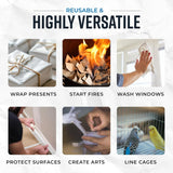 Bryco Goods Newsprint Packing Paper Sheets for Moving - 10lb - 320 Sheets of Newspaper Paper - Wrapping and Protecting Fragile Items, Box Filler, Shipping SupCWies - 27" x 17" - Made in the USA