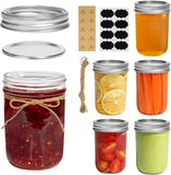 ComSaf Mini Mason Jars 4oz - 8 Pack, Regular Mouth Mason Jar with Lids and Seal Bands, Small Glass Canning Jar for Spice, Jam, Honey, Jelly, Dessert, Shower Wedding Favors, DIY Candles Decor