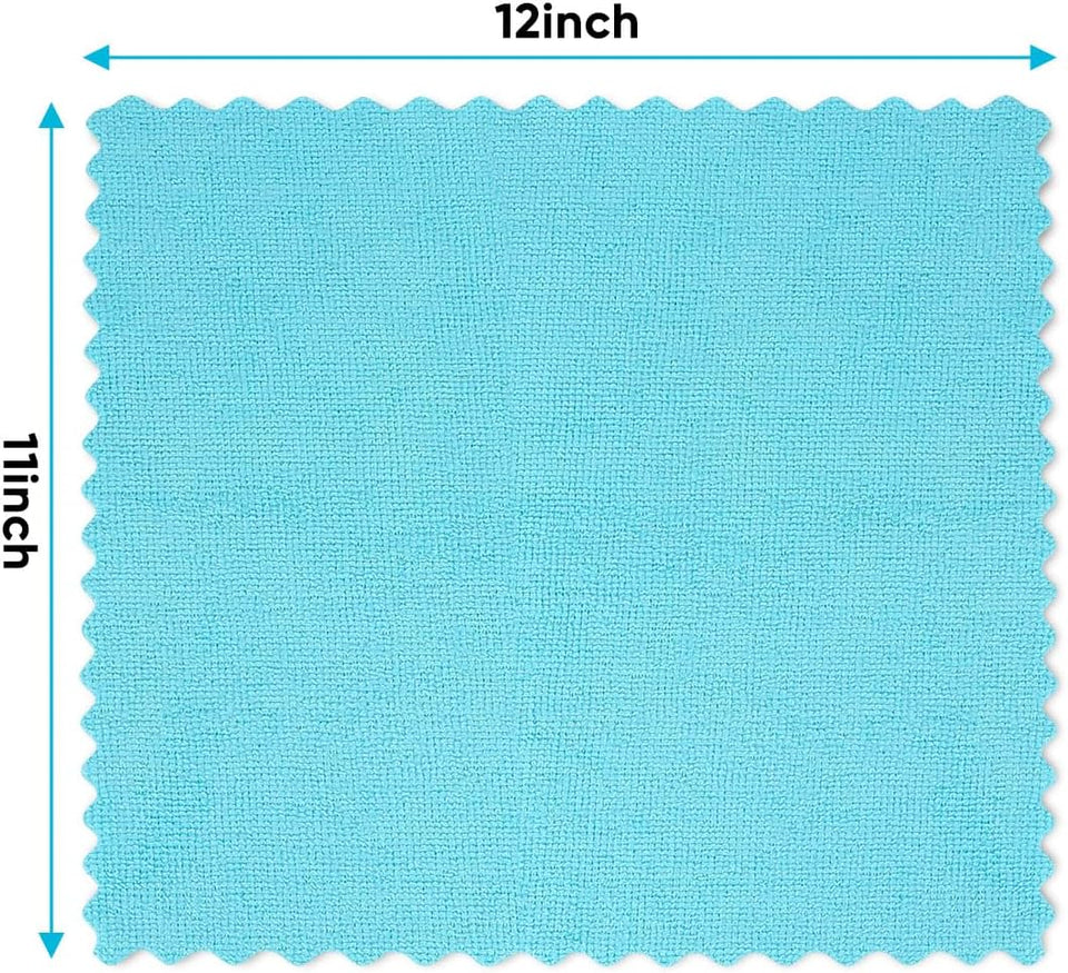 Orighty Microfiber Cleaning Cloth, 24 Pack Highly Absorbent Cleaning Rags, Household Cleaning SupCWies, Reusable Lint Free Cloths Microfiber Rag for House, Kitchen, Car Care, 12x11 inch