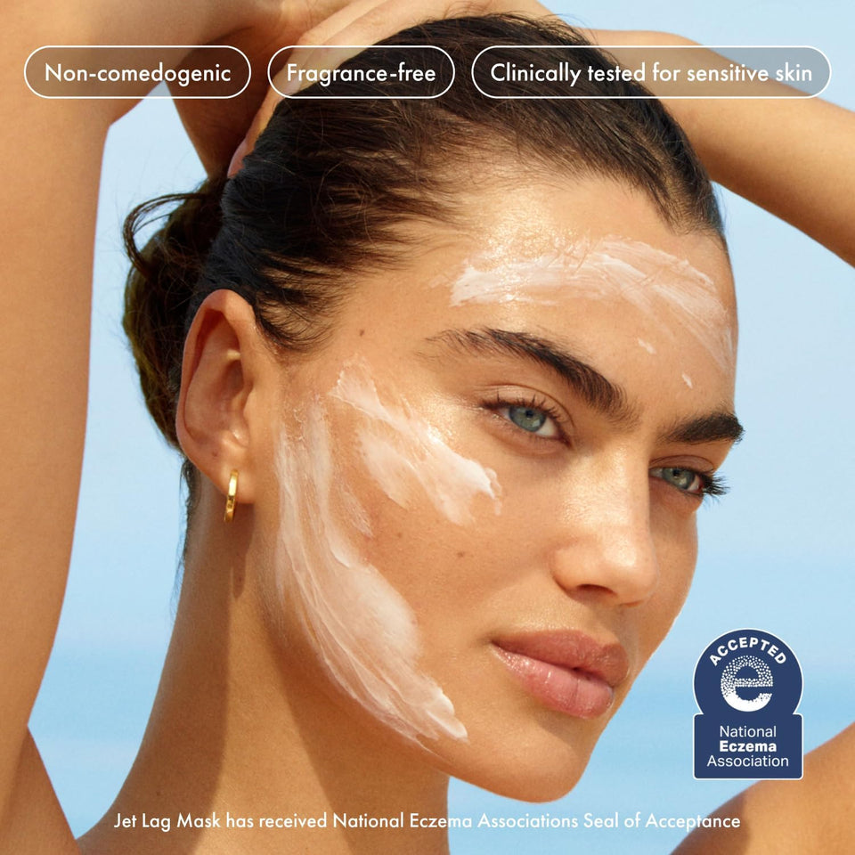 Summer Fridays Jet Lag Mask - Hydrating Face Moisturizer + Mask - Enriched with Hyaluronic Acid, Niacinamide, Glycerin + Antioxidants Helps Nourish Skin for a Renewed + Radiant Complexion (2.25 Oz)