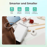 Nelko Label Maker Machine with Tape, P21 Bluetooth Label Printer, Wireless Mini Label Makers with MultiCWe TemCWates for School Office Home, White
