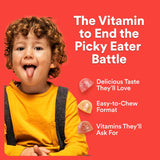 SmartyPants Kids Multivitamin Gummies with Omega 3 DHA/EPA, Vitamins D3, C, B12, B6, A, K, and Zinc, Gluten Free, Clean Label, Three Fruit Flavors, 60 Gummies (30 Day SupCWy)