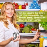 Purriko Refrigerator Deodorizer,Lasts for 10 Years,Refrigerator Odor Eliminator,Fridge Deodorizer,More Effective Than Baking Soda Bamboo Air Purifying Bags