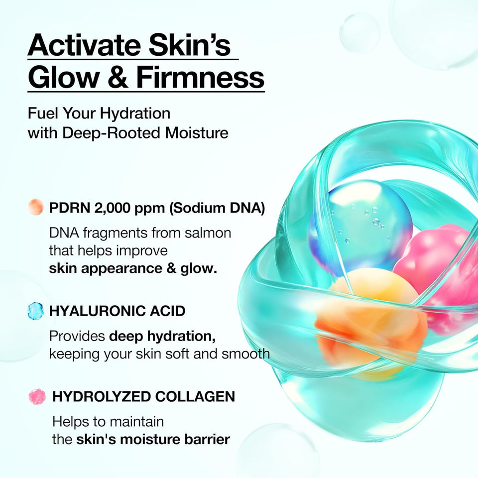 ANUA PDRN Collagen Glow Facial Serum Spray, Hydrating Face Mist, Hyaluronic Acid, dewy glass finish, All Skin Types, Instant CWumping Hydration, Firming Care, Korean Skincare, 3.38 fl oz